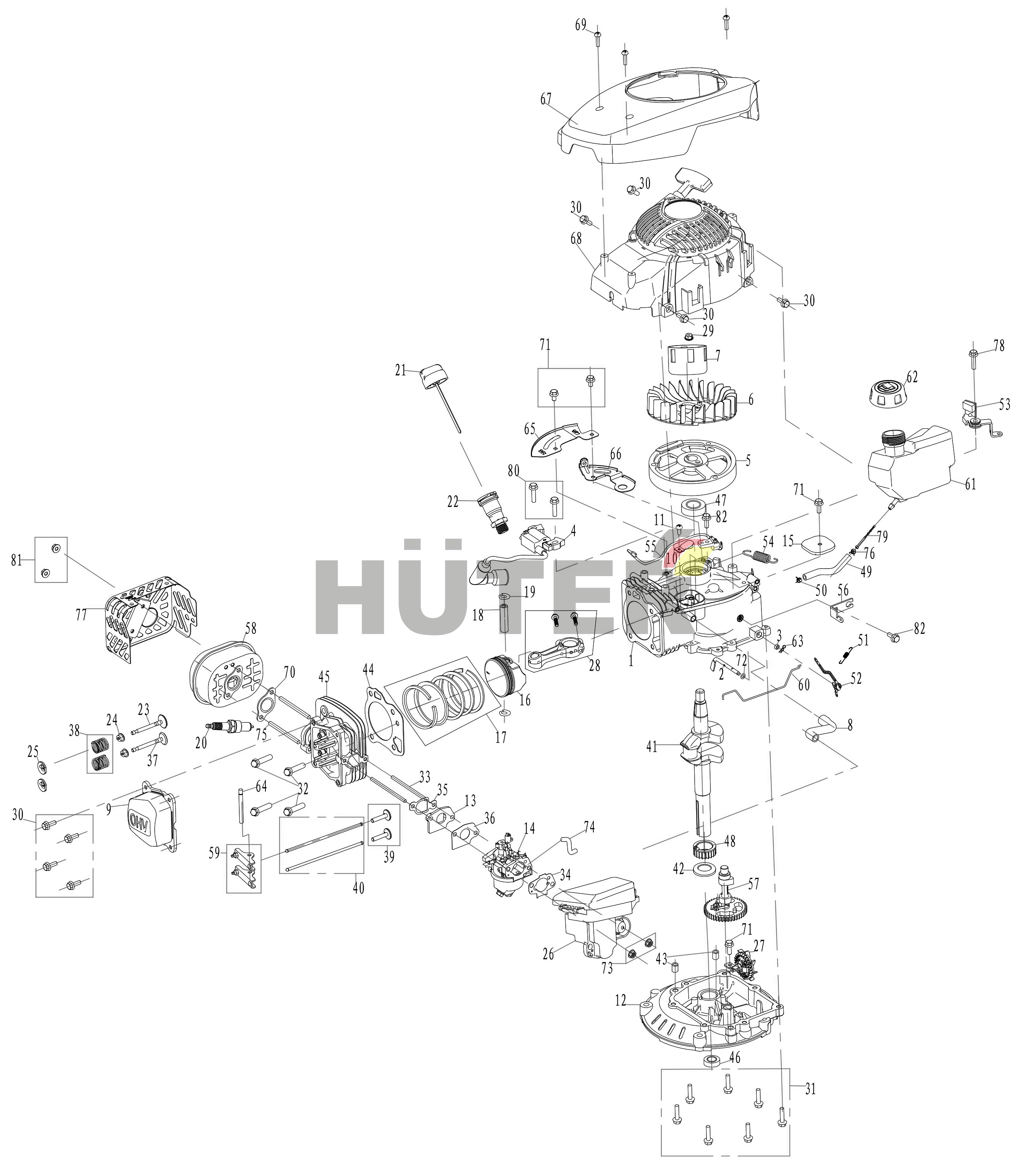 Двигатель (с DJP012) DJP 70/3/2