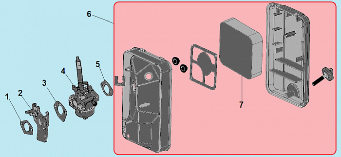 8 КАРБЮРАТОР - ВОЗДУШНЫЙ ФИЛЬТР ГЕНЕРАТОР CHAMPION GG3301