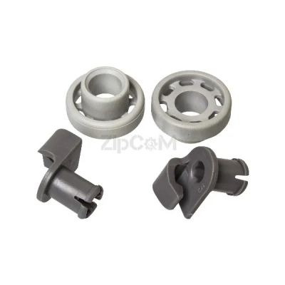 Комплект колеса + держатели (2шт) для верхнего ящика посудомоечной машины Bosch 424717