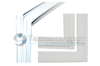 Уплотнитель двери Атлант-Минск, для морозильной камеры, 560 х 494 мм, в паз, к холодильникам МХМ-2819, код 769748901503, 331603301001