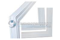 Уплотнитель двери холодильника Stinol, Indesit, Ariston, 570 x 1010 мм, под планку, код 854009