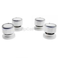 Комплект ручек для плиты, варочной панели - универсальные, нажимные - 4 шт. Белые